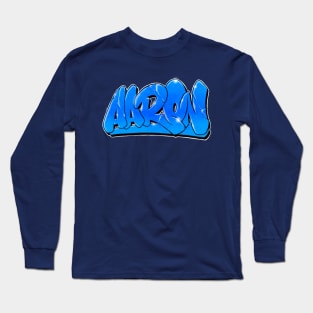 Aaron - Graffiti name Long Sleeve T-Shirt